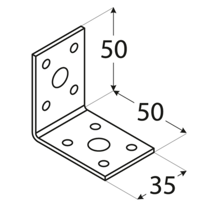 DOMAX Úhleník spojovací 50x50x35 KL1 4071