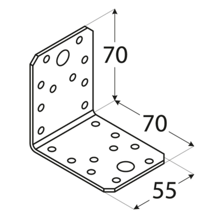 DOMAX Úhleník spojovací 70x70x55 KL2 4072