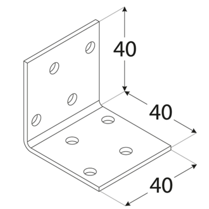 DOMAX Úhleník montážní 40x40x40 KM1 4101