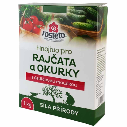 ROSTETO Hnojivo s čedičovou moučkou - rajčata a okurky 1 kg