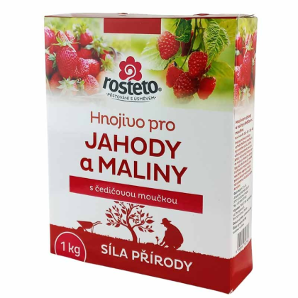 ROSTETO Hnojivo s čedičovou moučkou - jahody a maliny 1 kg