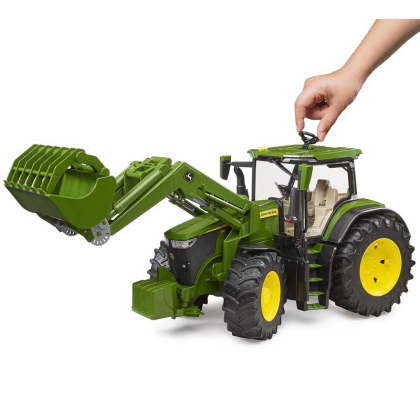 BRUDER 3151 John Deere 7R 350 s čelním nakladačem